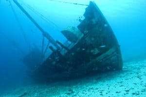 sunken ship wreck