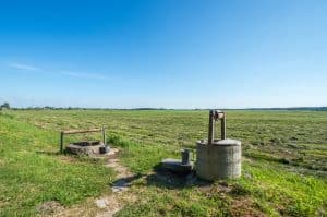 A typical rural picture with two wells